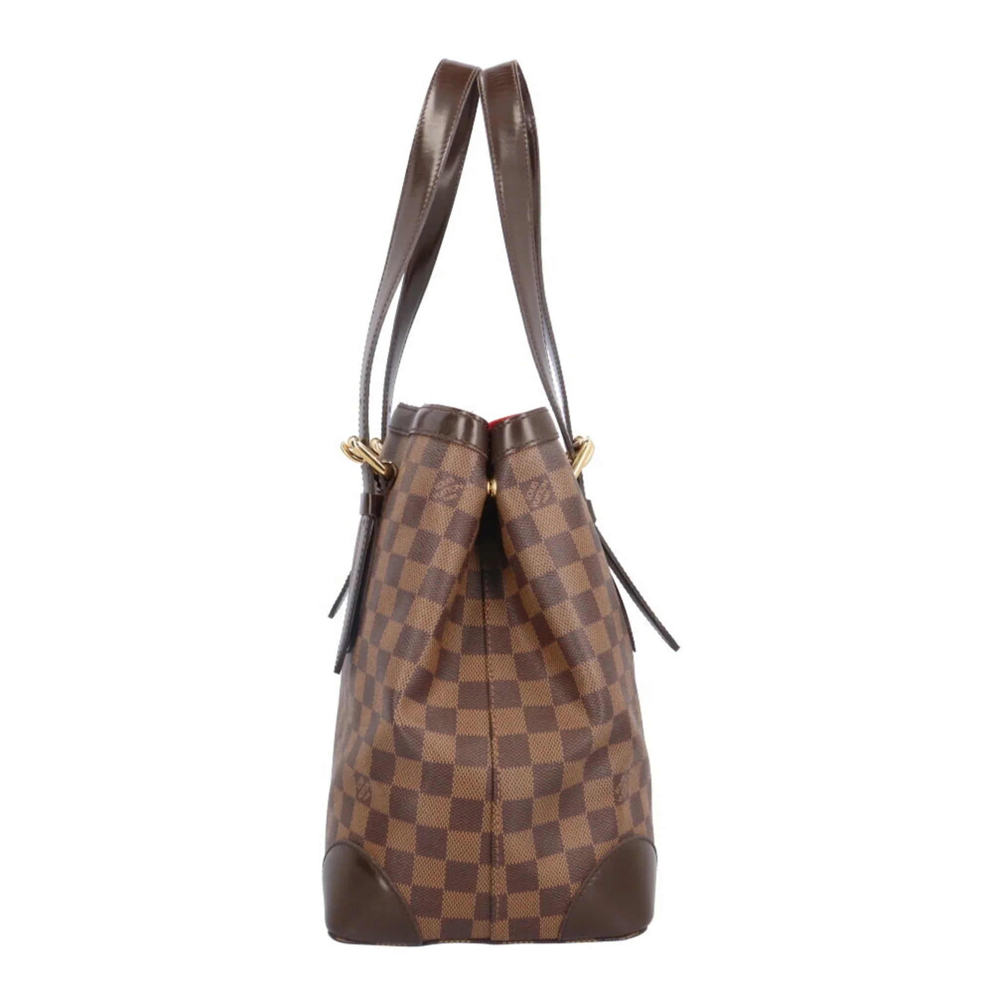 Pre-Owned Louis Vuitton Hampstead MM Damier Shoulder Bag Canvas N51204 Brown Individuals LOUIS VUITTON BRB03130000004147 (Good)