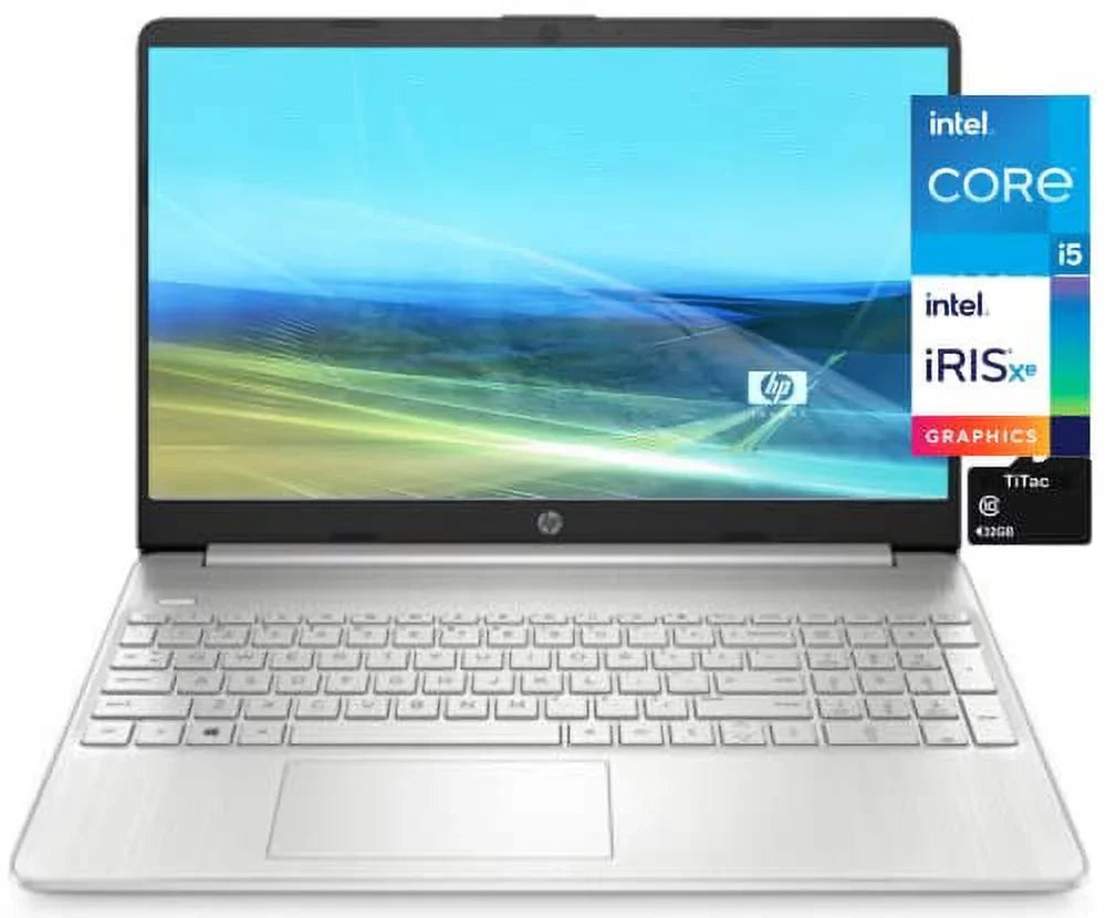 2021 HP 15.6 Inch Full HD 1080P Business Laptop, 11th Gen Intel Quad-Core i5-1135G7, 8GB DDR4 RAM, 256GB PCIe SSD, Intel Iris Xe Graphics, USB-C, HDMI, Wi-Fi, Windows + TiTac Card, Silver