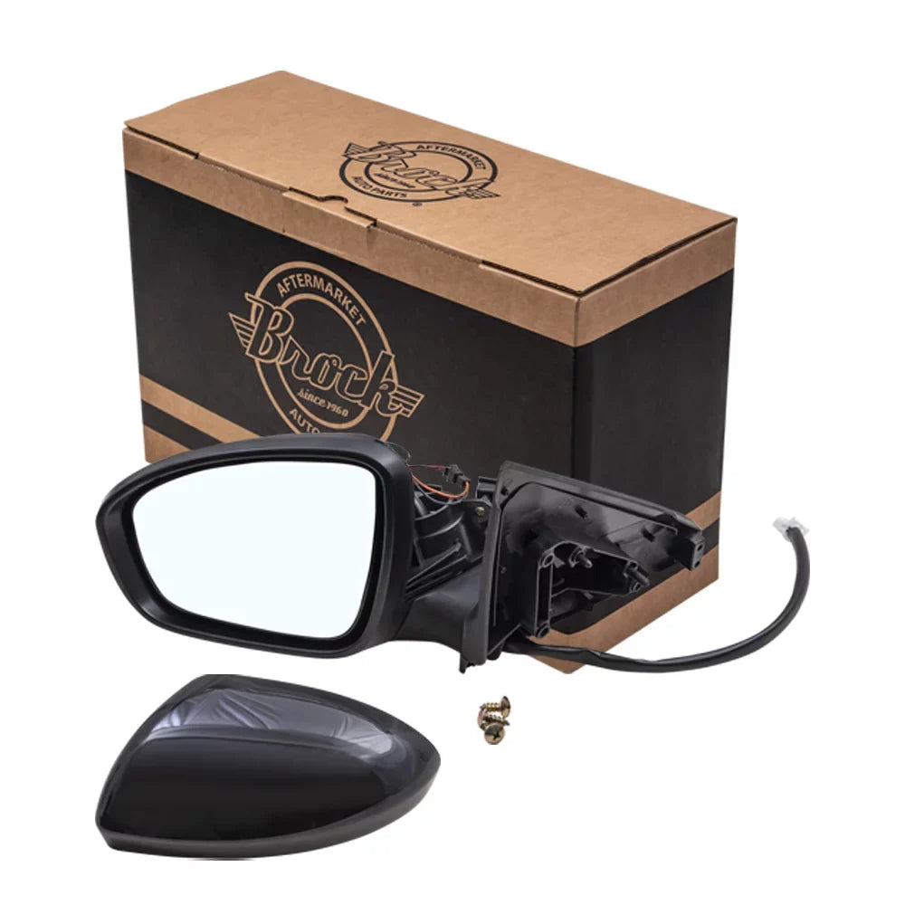 Brock Aftermarket People Driver Left Power Mirror With Heat-Signal-Camera Paint To Match Midnight Compatible With 2020-2021 Nissan Sentra