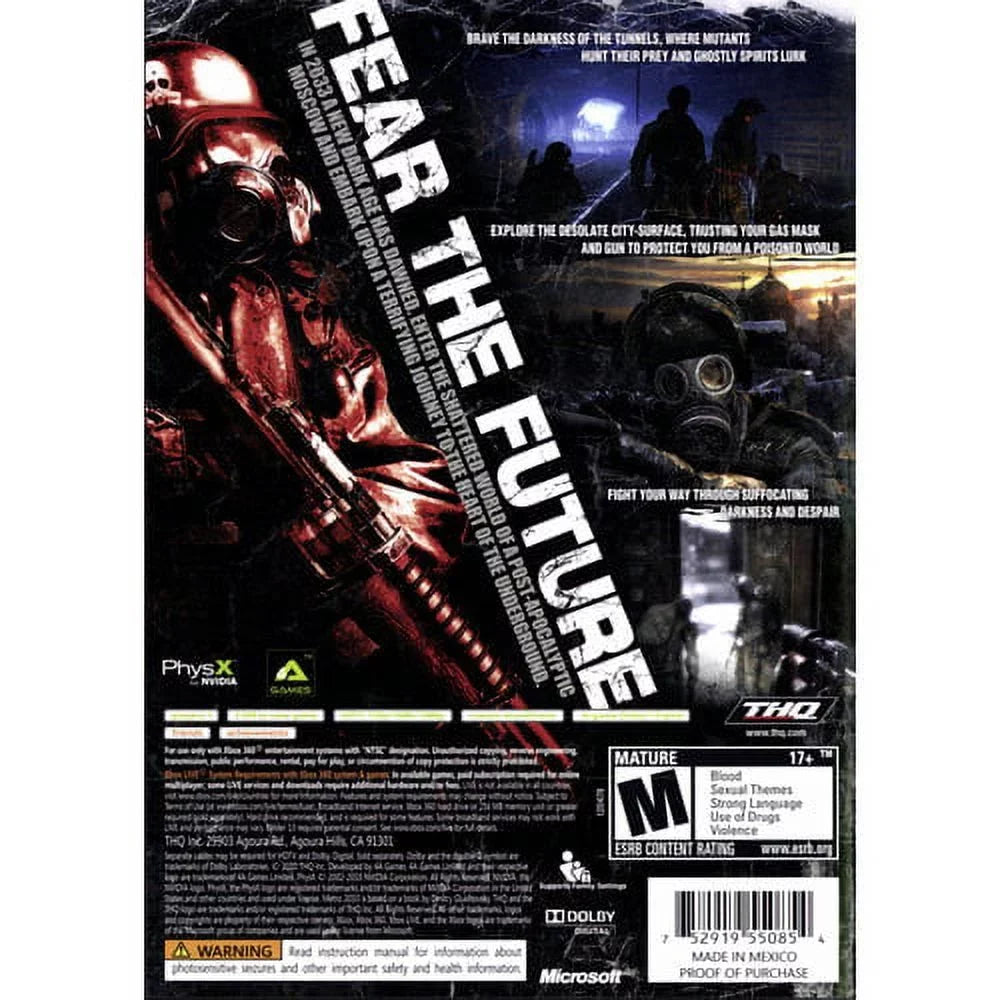 THQ Metro 2033 (Xbox 360)