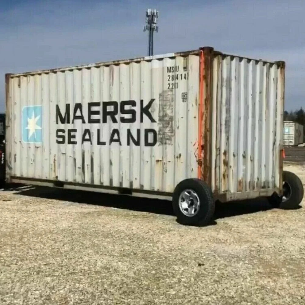 Container Nut EZY Wheels 6-Lug EZY Wheels Shipping Container Wheels + Trailer Tires + Shipping Container Jack Lug Combo, Made in USA, 5-Piece Bundle