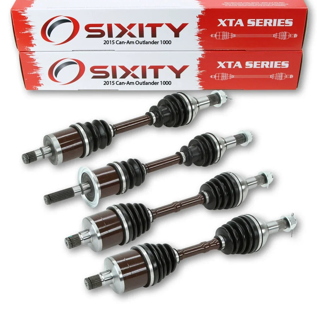 Sixity 2015 compatible with Can-Am Outlander 1000 4X4 Front Rear Left Right XTA Axles Four Driver Passenger EFI