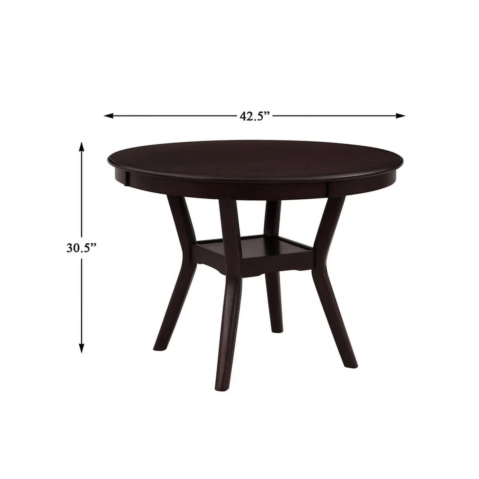 Lexicon Individuals 5 Piece Wood Dining Set in Espresso