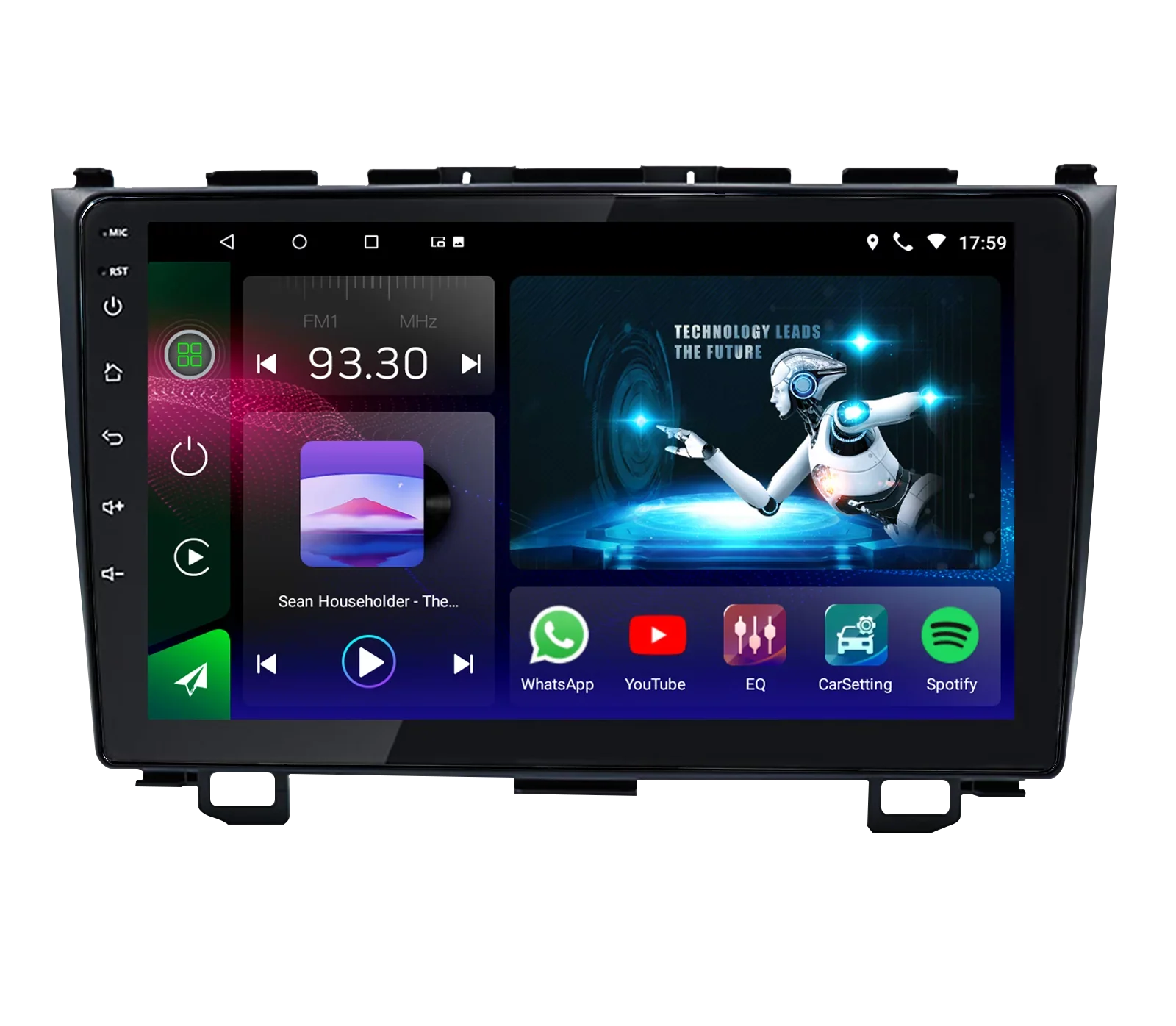 JMANCE Car Stereo for Honda CR-V 2007-2011 with Carplay & Android Auto 9 inch Touch Screen GPS Mutimedia Player
