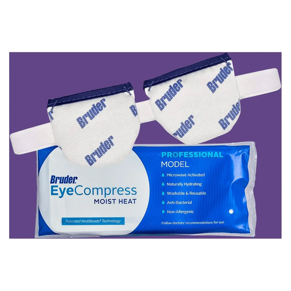 Bruder Moist Heat Eye Compress - Microwave Activated - Heat and Moisture for Dry Eyes - Reusable, Washable, and Non-allergenic - Fast Acting and Effective Relief for Dry Eye and Other Eye Irritation