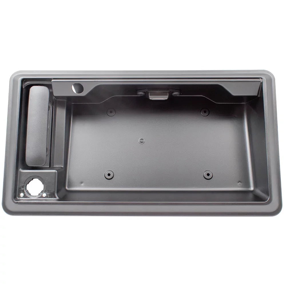 Brock Individuals Rear Back Door Outside Textured Passengers Handle w/ License Plate Bracket Compatible with 09-14 E-Series Econoline Van w/ Camera 9C2Z15434A20BA