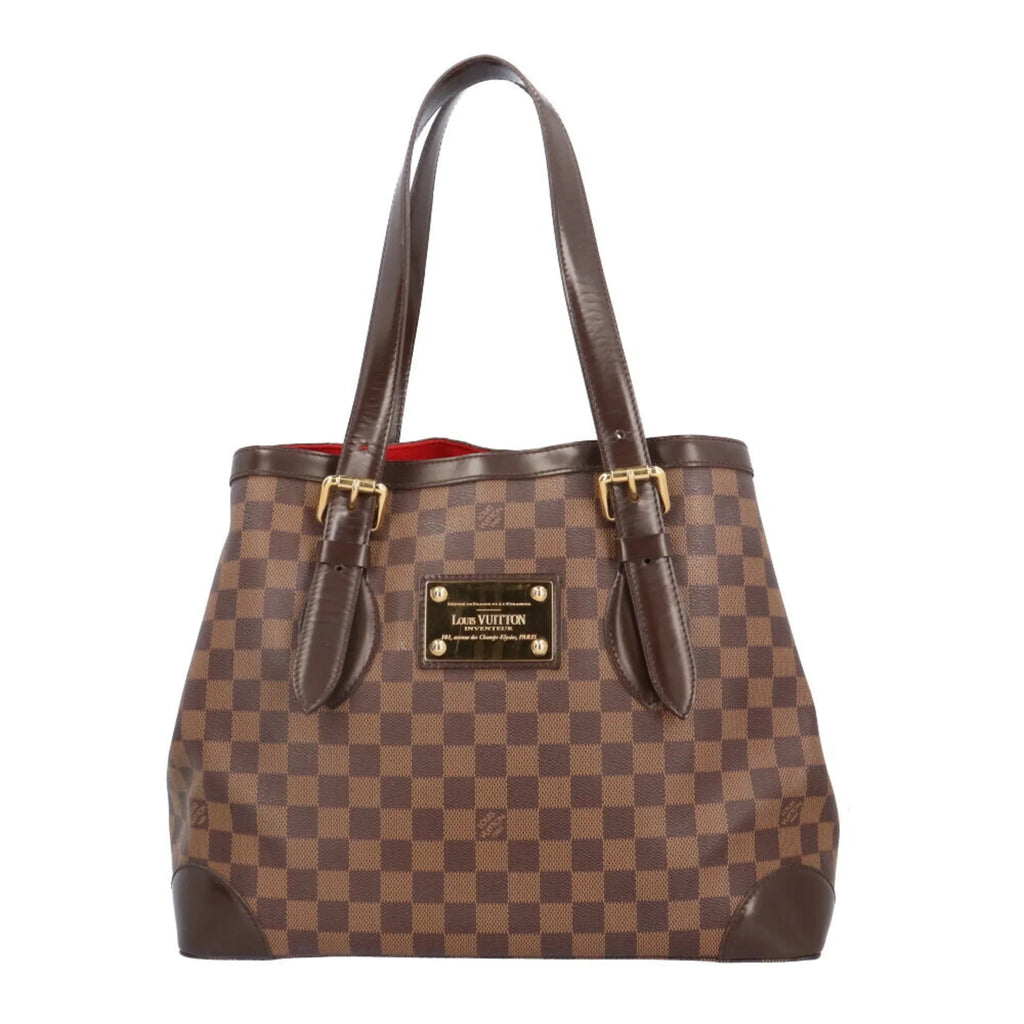 Pre-Owned Louis Vuitton Hampstead MM Damier Shoulder Bag Canvas N51204 Brown Individuals LOUIS VUITTON BRB03130000004147 (Good)