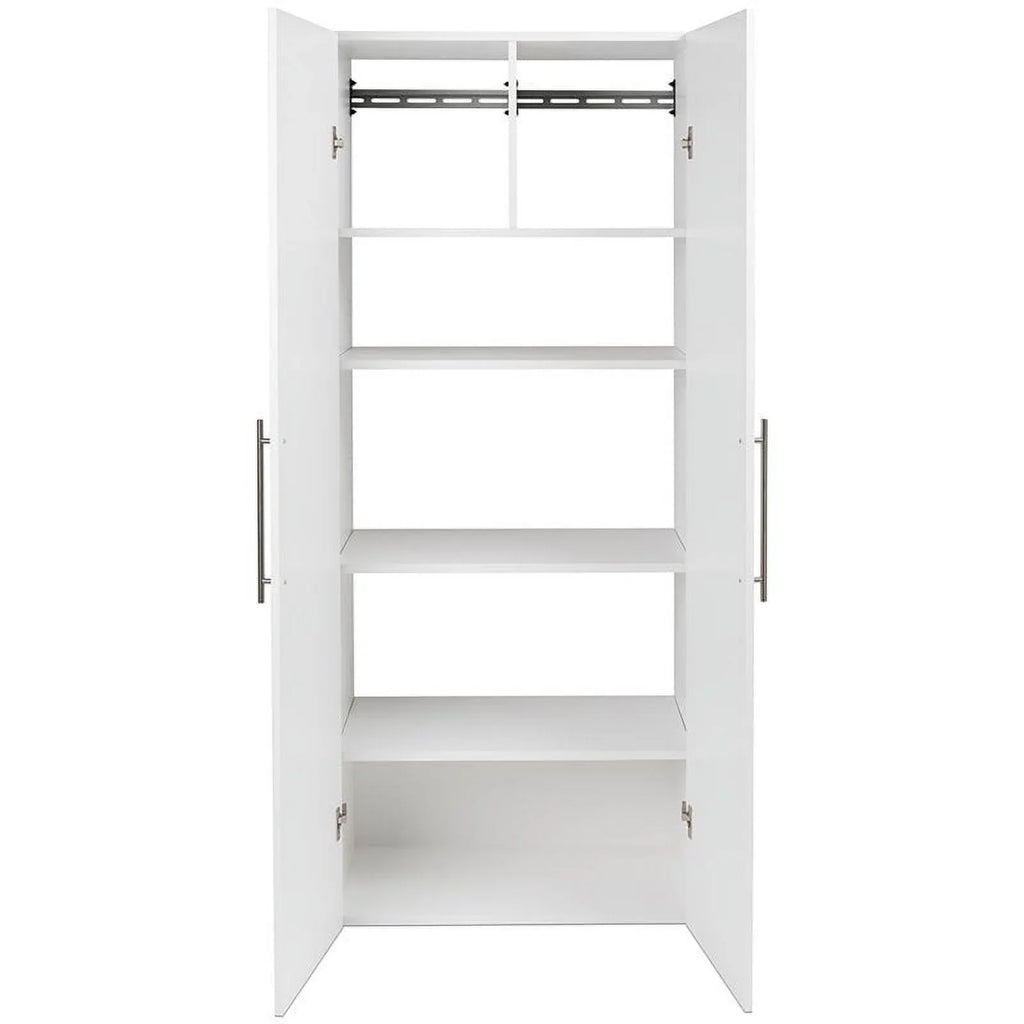 Pemberly Row 30" Large Wall Mounted Garage Cabinet in White Finish