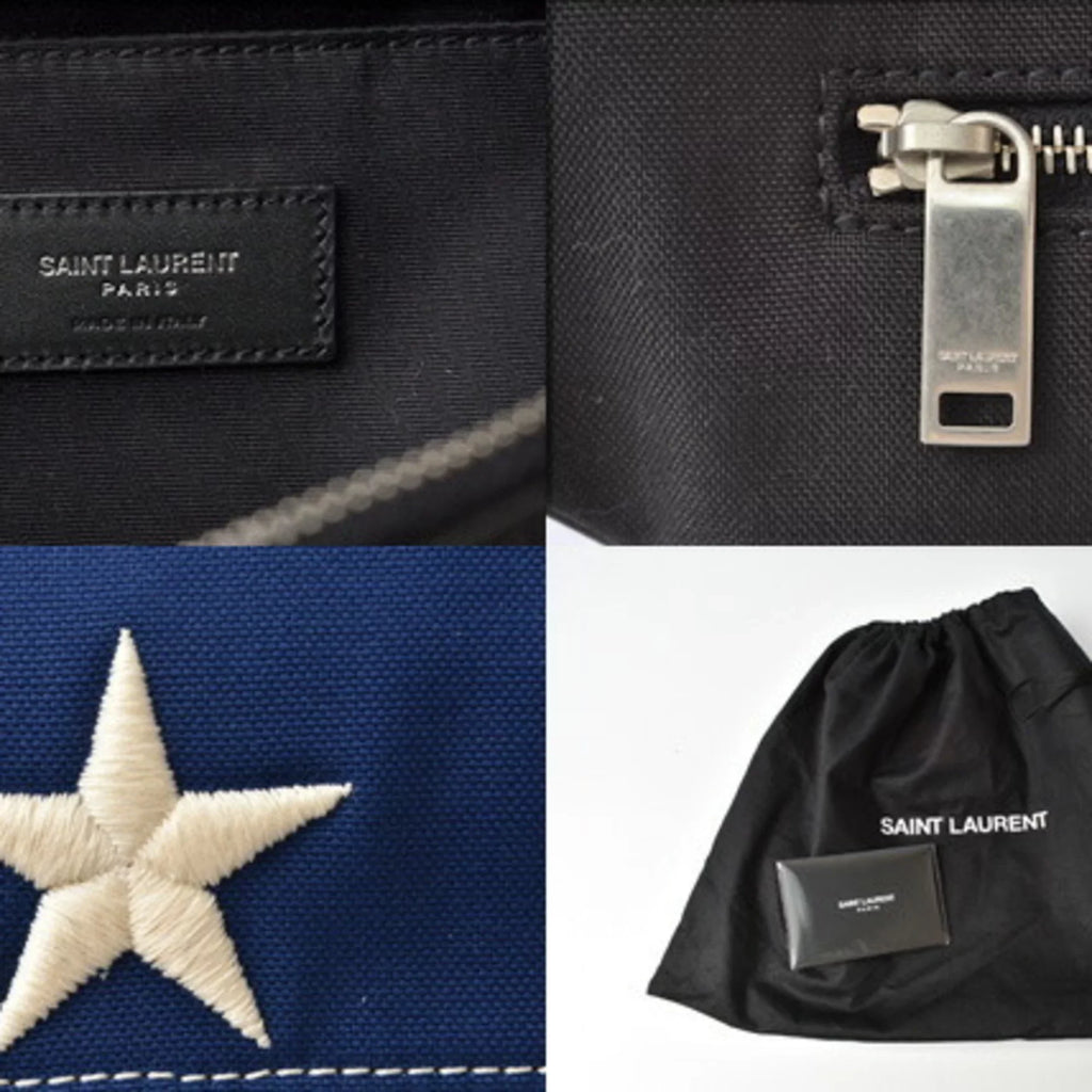 Pre-Owned Saint Laurent Bum Bag Waist Pouch 557831 SAINT LAURENT Leather MARSUPIO Star Multicolor (New)