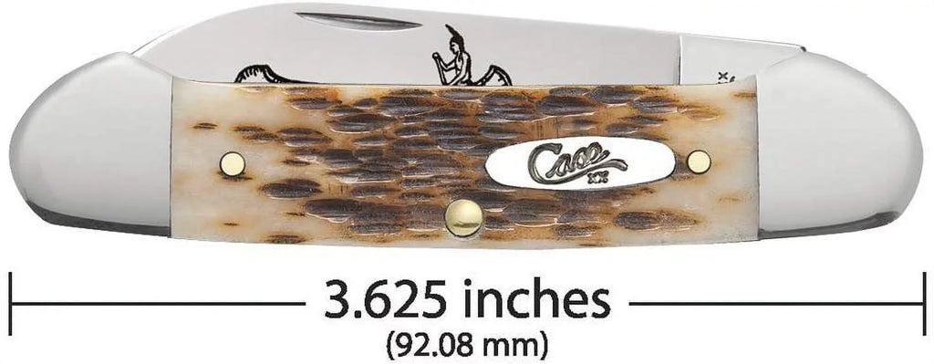 Case Amber Bone CV Canoe Pocket Knife