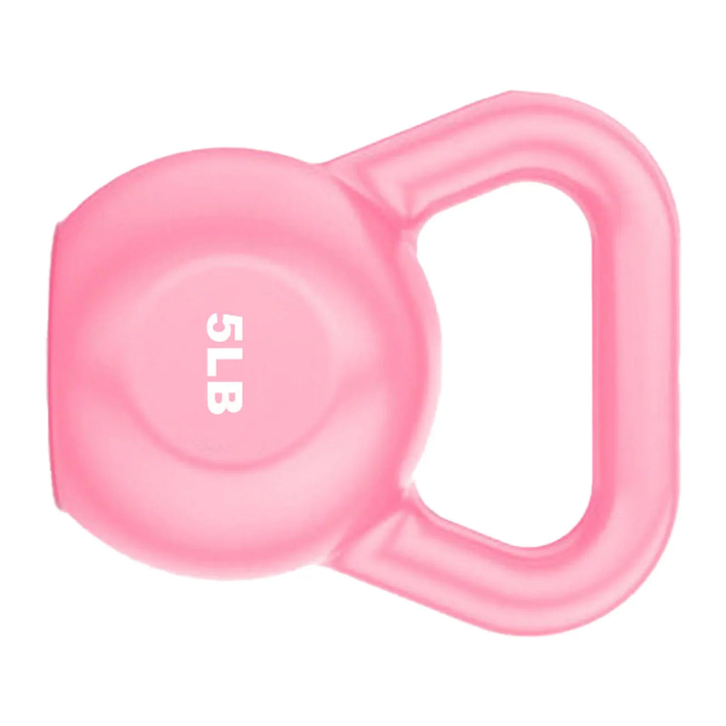 Buumin PE Kettlebell Weight for People Individuals for Exercises Strength Training Functional Fitness Plyometrics Pink 5LB