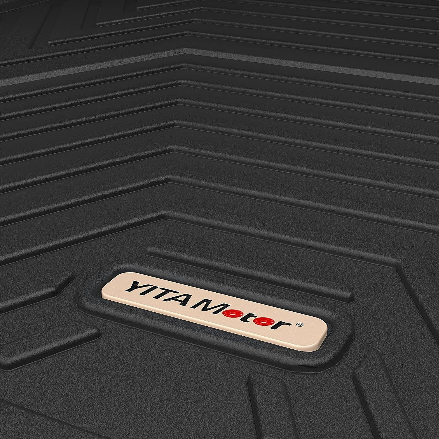 Ledkingdomus Floor Mats for 2020-2023 Tesla Model Y Rear Trunk Mat All Weather Dark