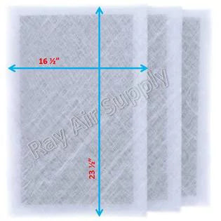 RayAir Supply 18x26 MicroPower Guard Air Cleaner Gentlemen Filter Pads (3 Pack)