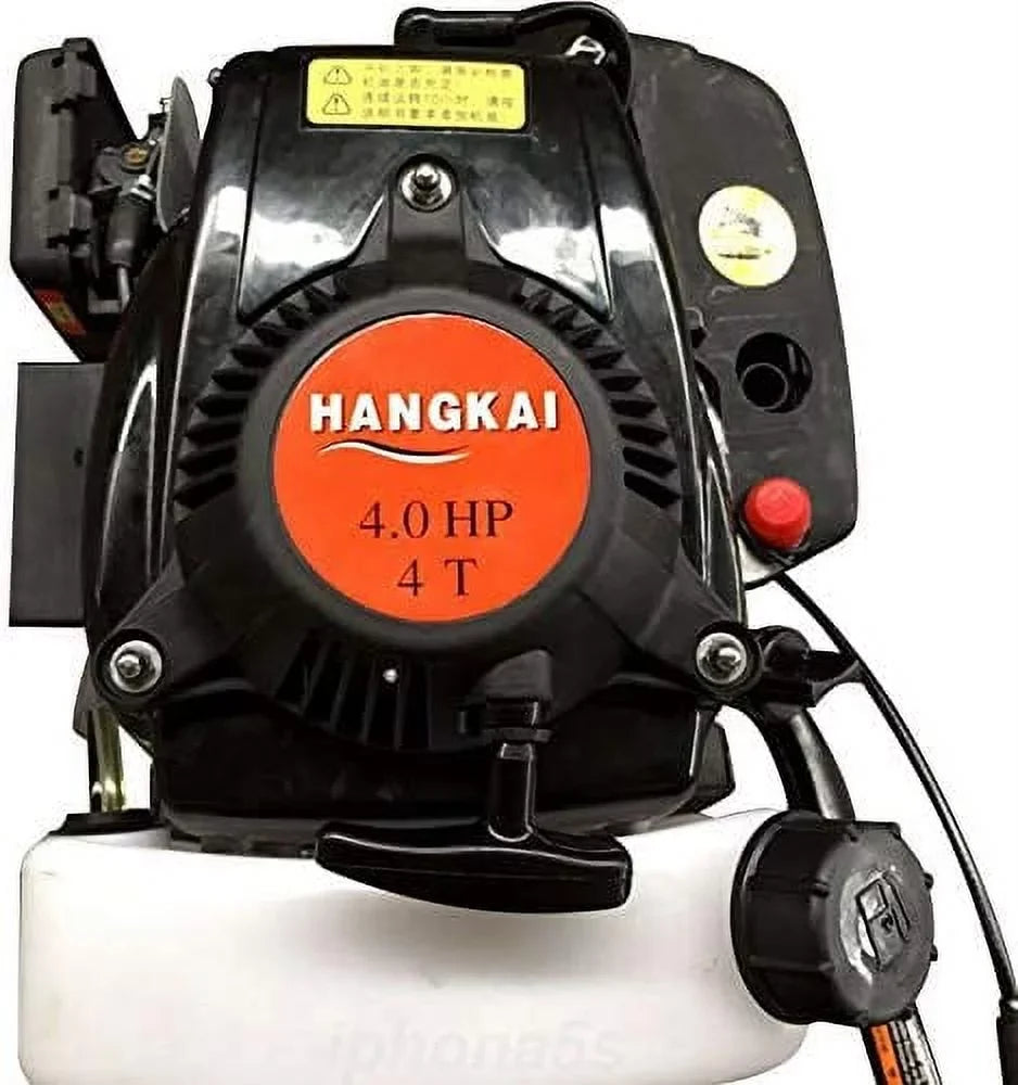 Miumaeov Outboard Trolling Motor 3.6HP 2 Stroke Inflatable Shaft Fishing Boat Engine Propeller CDI Control Air Cooling System Heavy Duty Tiller Shaft