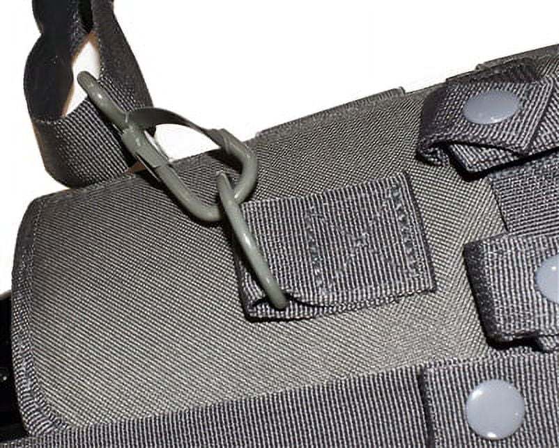 Trinity Short Barrel Scabbard Ebony molle Crossbody ATV Motorcycle Truck Military Hunting Tactical Soft Bag Padded 25 inches Gray.
