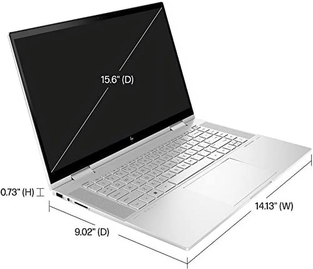 HP 2022 Envy X360 15.6" FHD IPS Touchscreen 2-in-1 Laptop Intel 10-Core i5-1235U Iris Xe Graphics 32GB DDR4 1TB NVMe SSD HDMI2.1 2xThunderbolt 4 WiFi AX BT Backlit Windows 11 Pro w/RE 32GB USB
