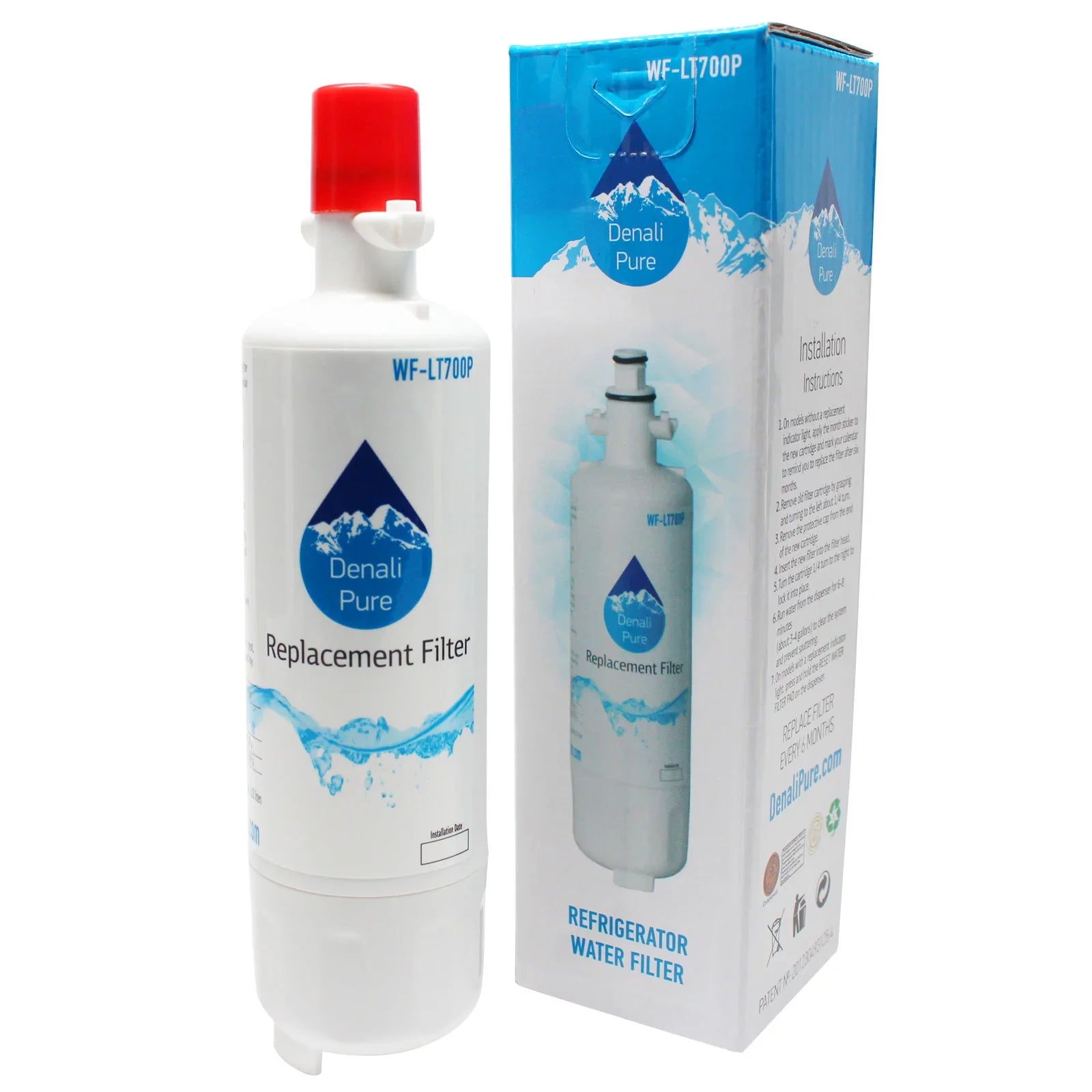 5-Pack People Kenmore 79572059110 Refrigerator Water & Air Filter Kit - Compatible Kenmore LT700P & LT120F Fridge Filter - Denali Pure Brand