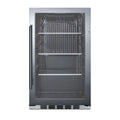 Summit 19-Inch 3.1 Cu. Ft. Shallow Depth Outdoor Compact Beverage Cooler - SCR1932BH34CSS