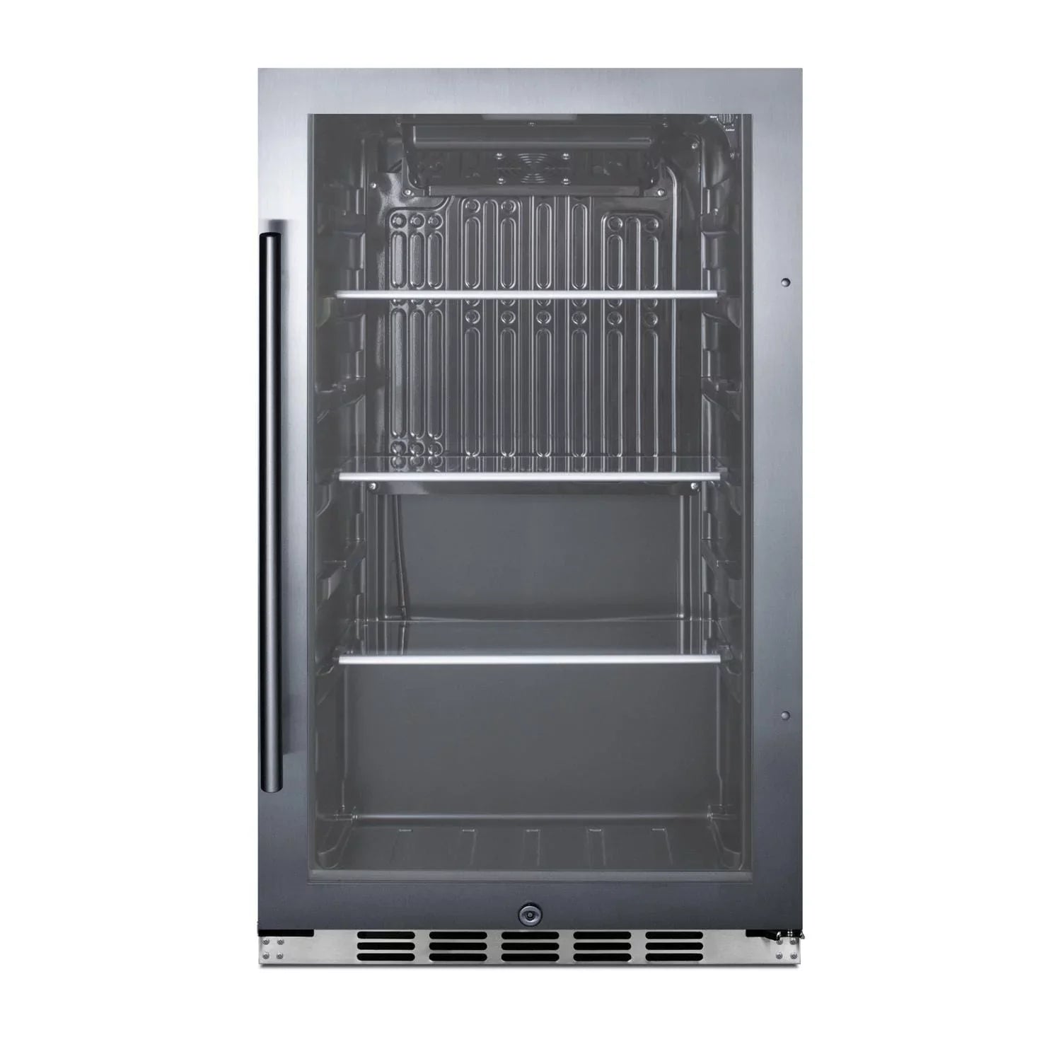 Summit 19-Inch 3.1 Cu. Ft. Shallow Depth Outdoor Compact Beverage Cooler - SCR1932BH34CSS