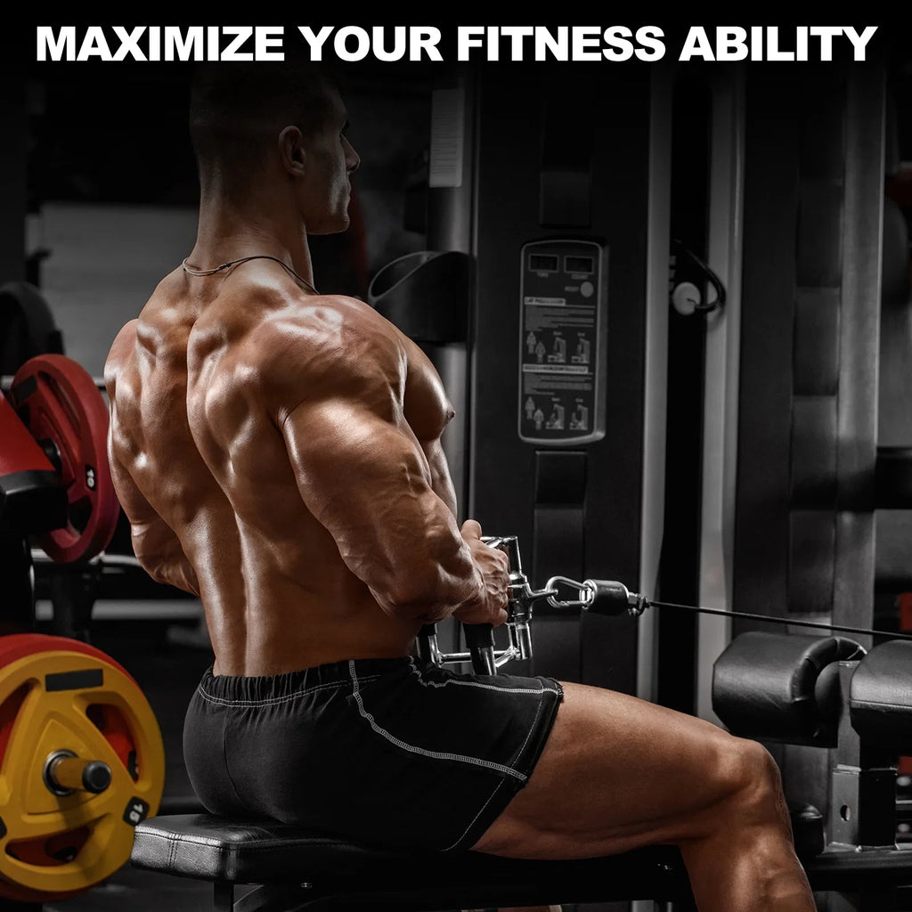 Tricep Press Down Cable Machine Individuals for Gym Accessories, Silver