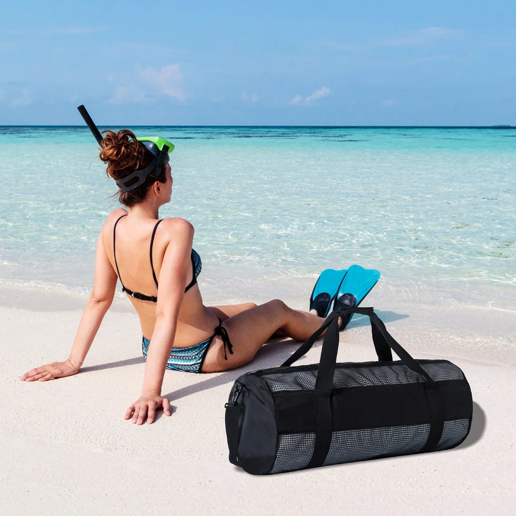 Bisofice Bag,Pvc Zipper Durable Mesh Easy To Easy To Carry Dive Mesh Easy Snorkel Dive Mesh To Carry Pvc Zipper Durable Nylon Mesh Dive Snorkel Qisuo Mesh Dive Huiop