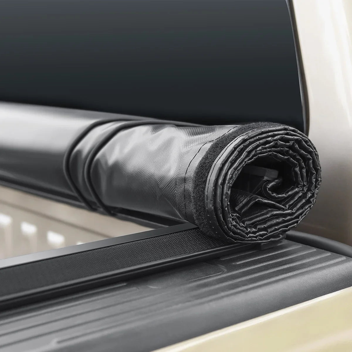Auto Drive Soft Roll up Truck Bed Tonneau Cover Fits 2005 - 2023 Nissan Frontier 4' 11" Bed (58.6")