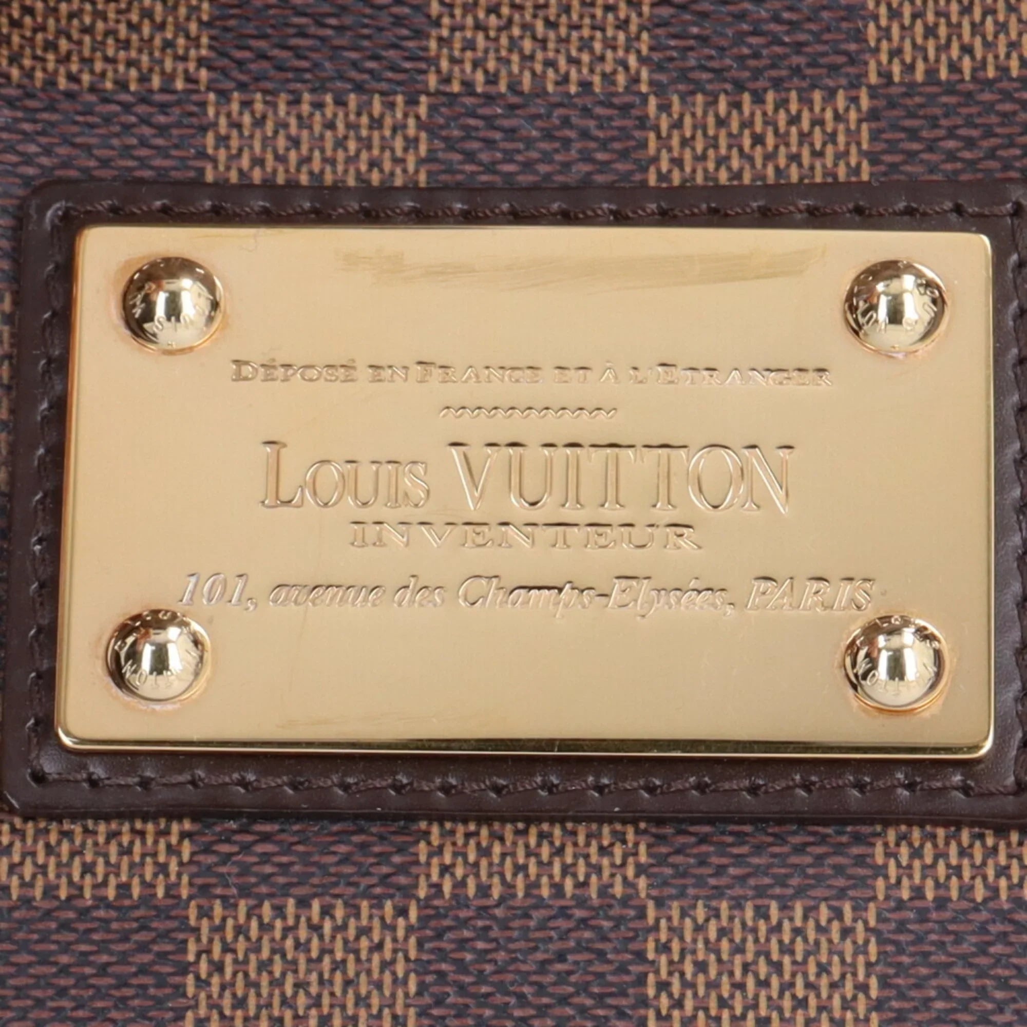 Pre-Owned Louis Vuitton Hampstead MM Damier Shoulder Bag Canvas N51204 Brown Individuals LOUIS VUITTON BRB03130000004147 (Good)