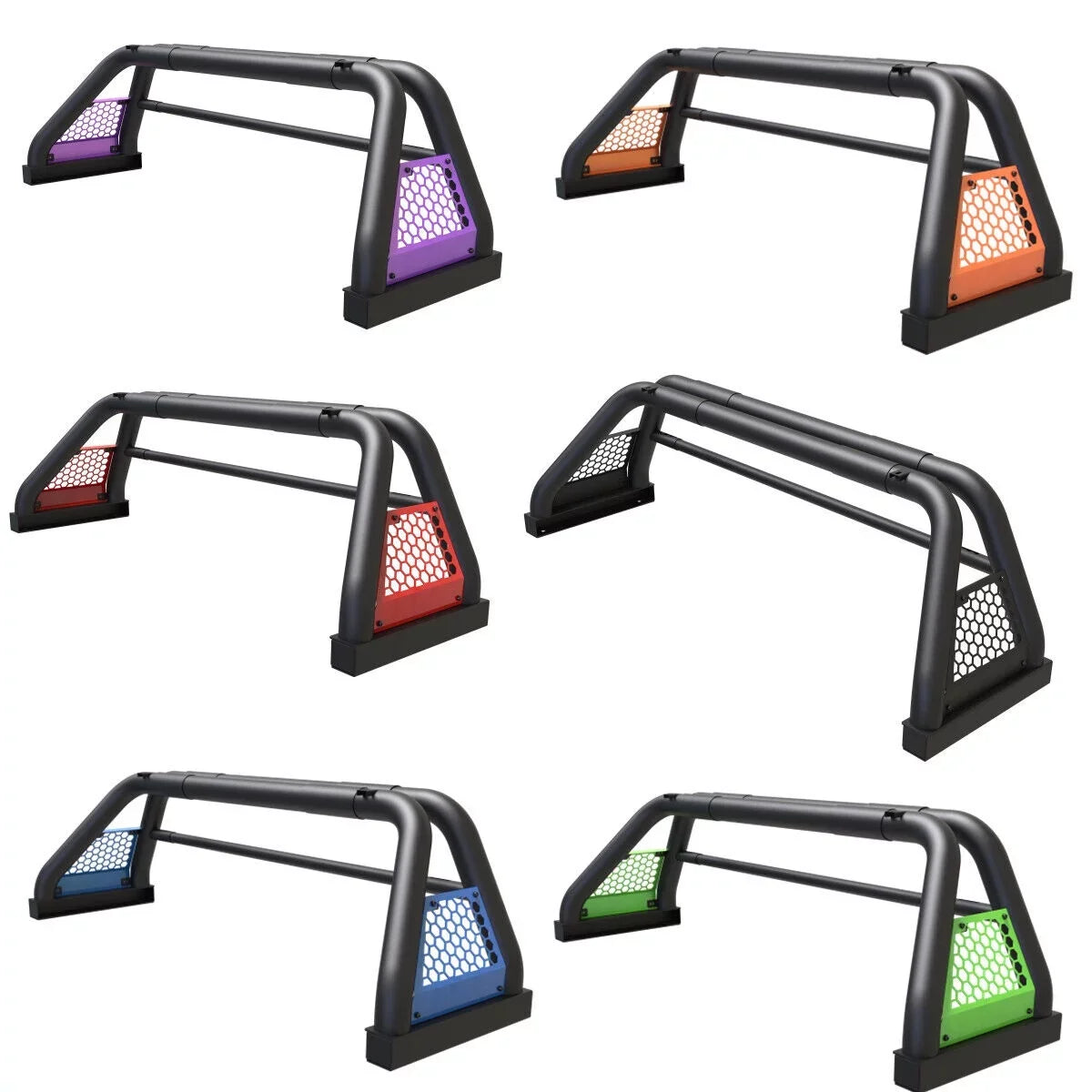 62.9-74.7" Adjustable Truck Roll Sport Bar Chase Rack Bed Bar Fit For 2019-NOW Chevy Silverado/GMC sierra