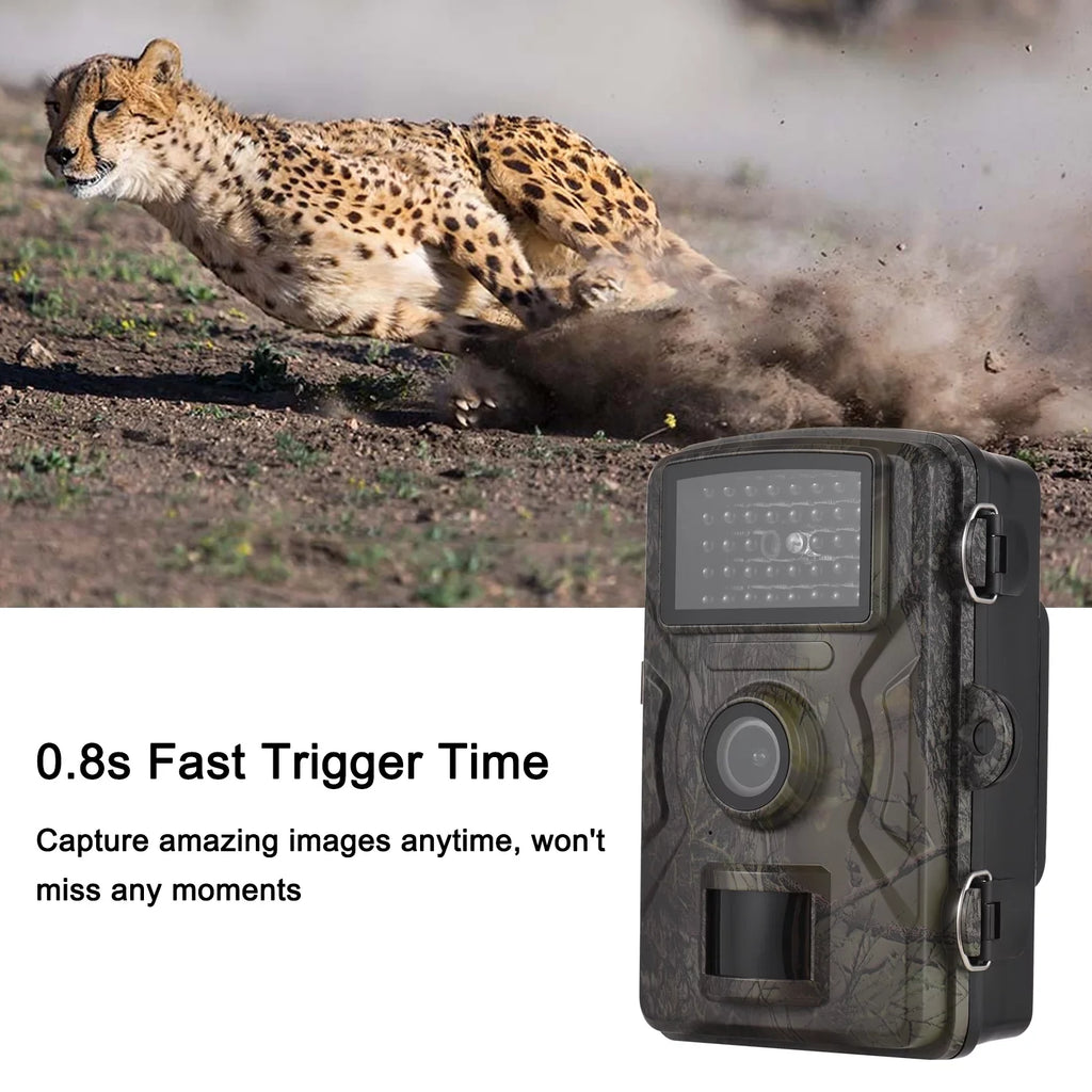Andoer 1080P Trail 16MP Wildlife Tracking with 2.0 Inch TFT Color Screen 0.8s Trigger Time Supports Infrared Night Vision Motion Activated IP66 Waterproof