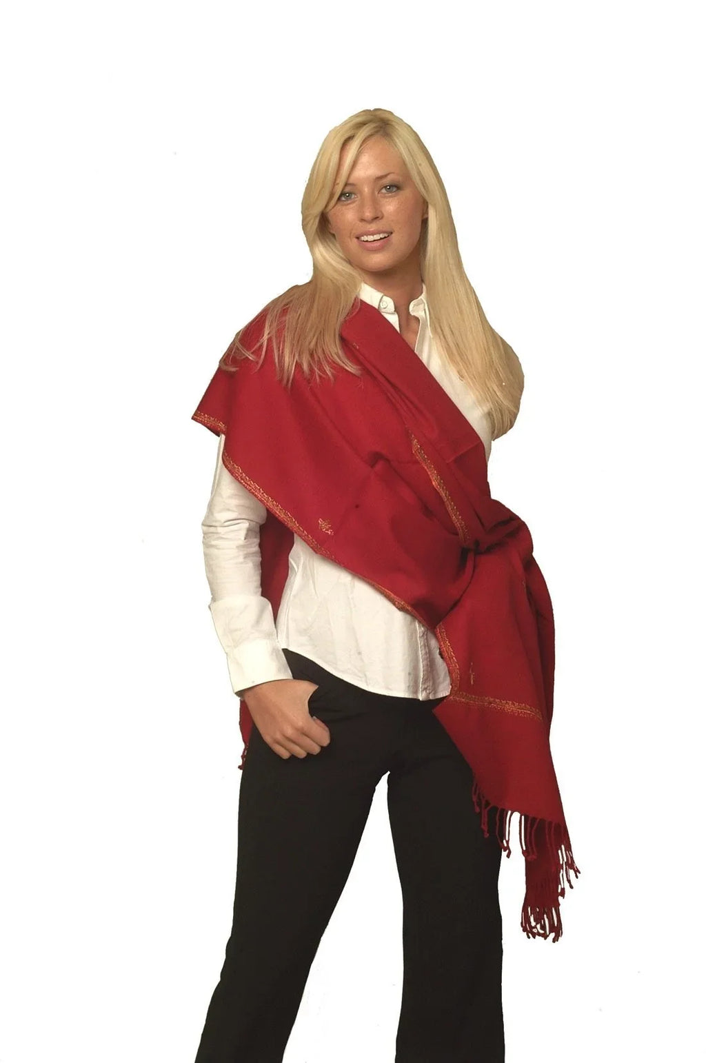 Scarf/Scarves/Shawl/Shawls/Stole/Wrap/Pashmina Scarf/Pashmina Shawl/Cashmere/Cashmere Scarf/Wool/Silk (Wine)