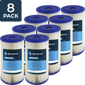 SpiroPure SP-EC20-BB 10x4.5 20 Micron Pleated Cellulose People Water Filter Cartridge ECP20-BB 255491-43 (Case of 8)