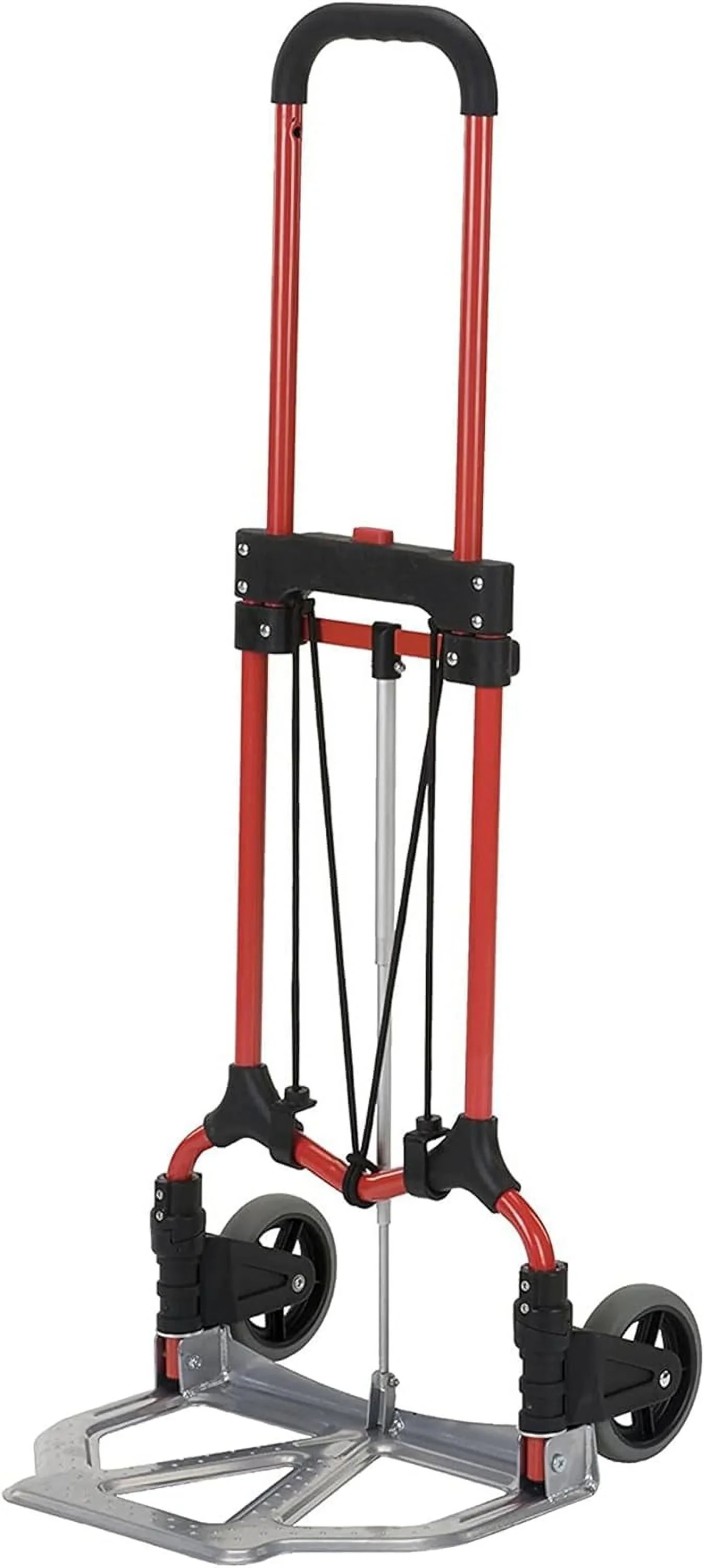 Personal 160Lb Capacity MCI Folding Steel Luggage Hand Truck Cart W/Telescoping Handle, Dark (4 Pack)