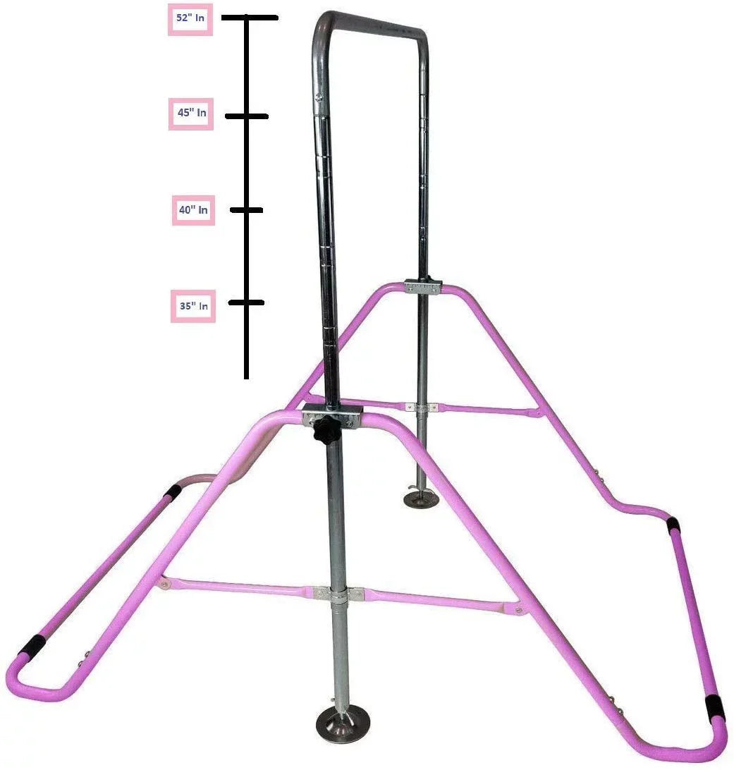 Progymnastics Gymnastics Bar, Jungle Gym Horizontal Bar Kip Bar, Junior Training, Monkey Bar Climbing Tower Pink