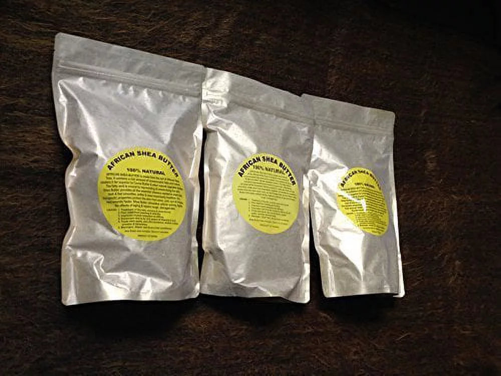 3 Pack African Shea Butter 16oz
