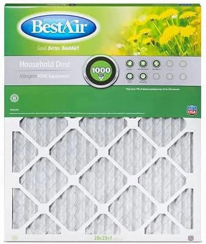BestAir 1" 20x25x1 - MERV 8 AC Furnace Filter