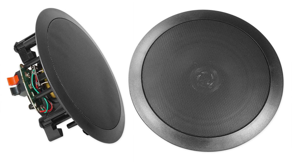 Rockville ROCK MATRIX Multi Room Home Receiver+6) Ceiling+2) Midnight Wall Speakers