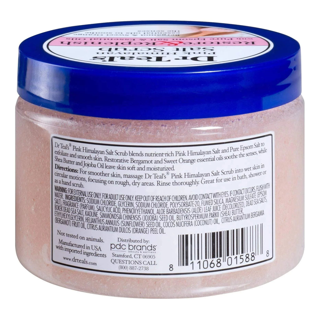 Dr Teal,S Epsom Salt Body Scrub 2-Pack, Pink Himalayan