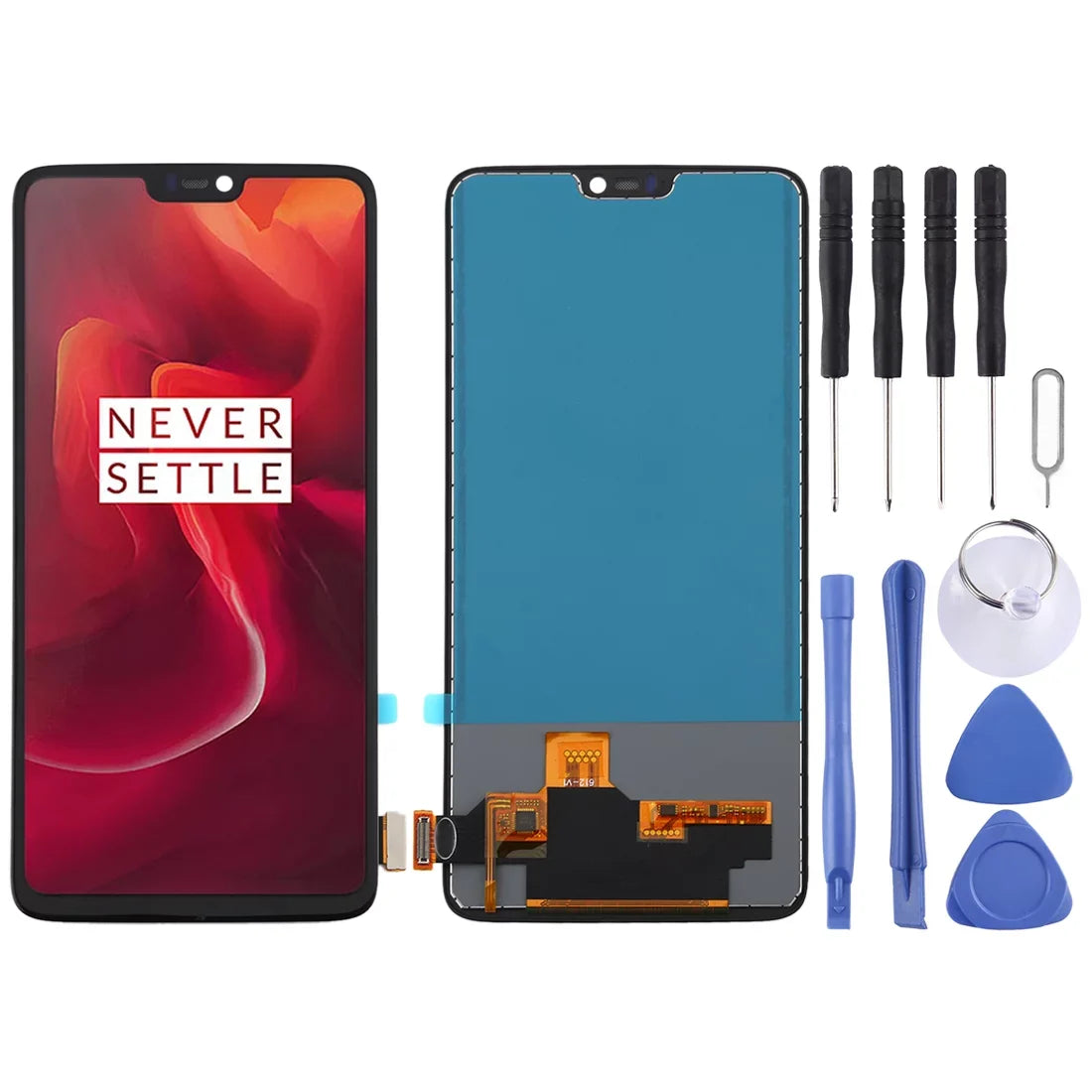 For OnePlus 6 A6000 TFT Material LCD Screen and Digitizer Full Assembly Dark