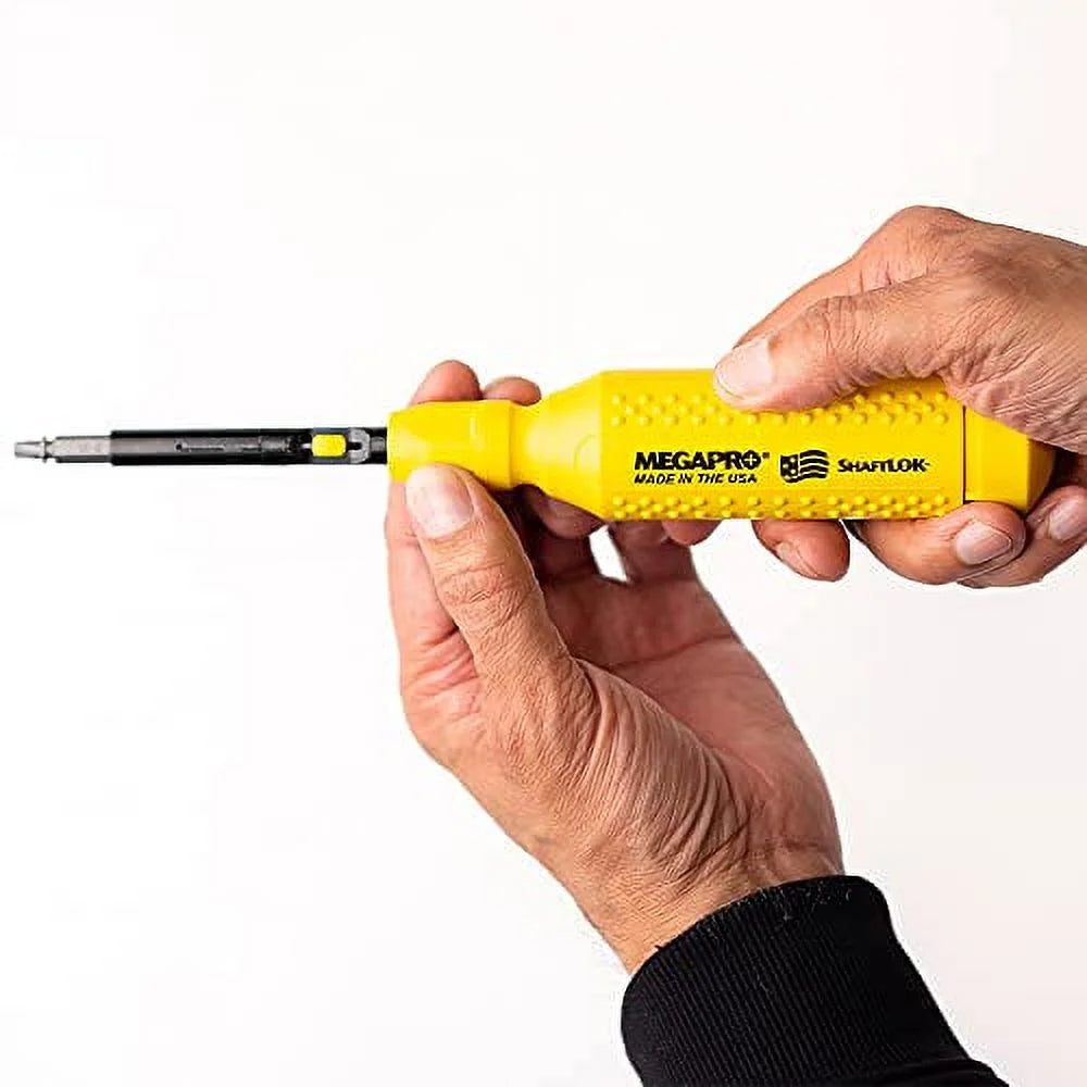 MegaPro 151SL44 15-In-1 ShaftLok Driver in Yellow