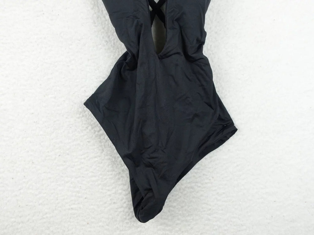 BECCA Swimsuit XS - Ebony - Rebecca Virtue Color Code Skylar Plunge One-Piece
