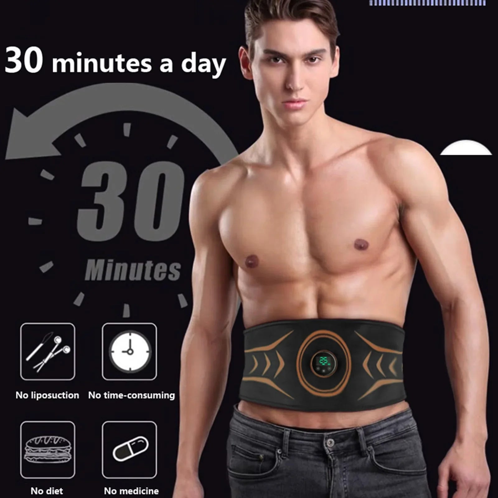 Belt,Enhance Workout Individuals Stubborn Belt Belt Fitness Workout Belt Fitness Abs Fitness Suitable Gentlemen Fat Radirus Suitable Abs Abs Dazzduo Tone Muscle Suitable Fitness Belt Muscle