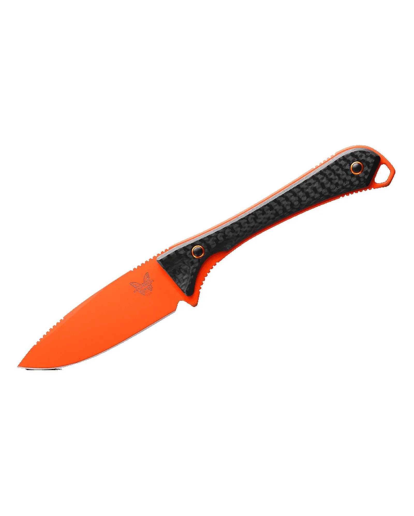Benchmade Altitude 3.08" Fixed Blade Carbon Fiber Handle Orange Cerakote CPM-S90V 15201OR Knife