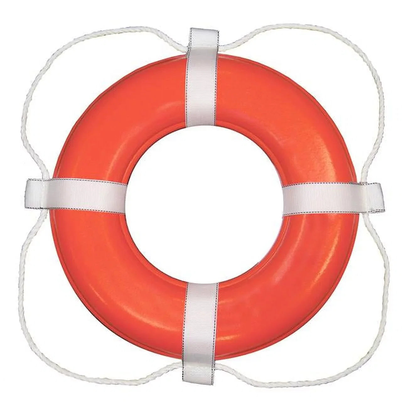 30 in. Foam Ring Buoy, Orange & White