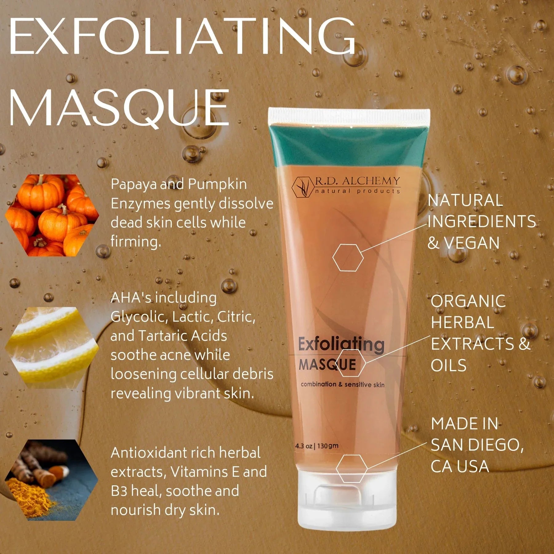 RD Alchemy - Exfoliating Mask - Natural and Organic