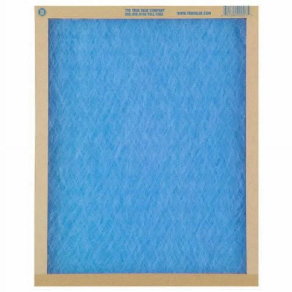 True Blue 114241 14" x 24" x 1" Flat Panel Spun Fiberglass Disposable Furnace Air Filter MERV 2 - Quantity of 12
