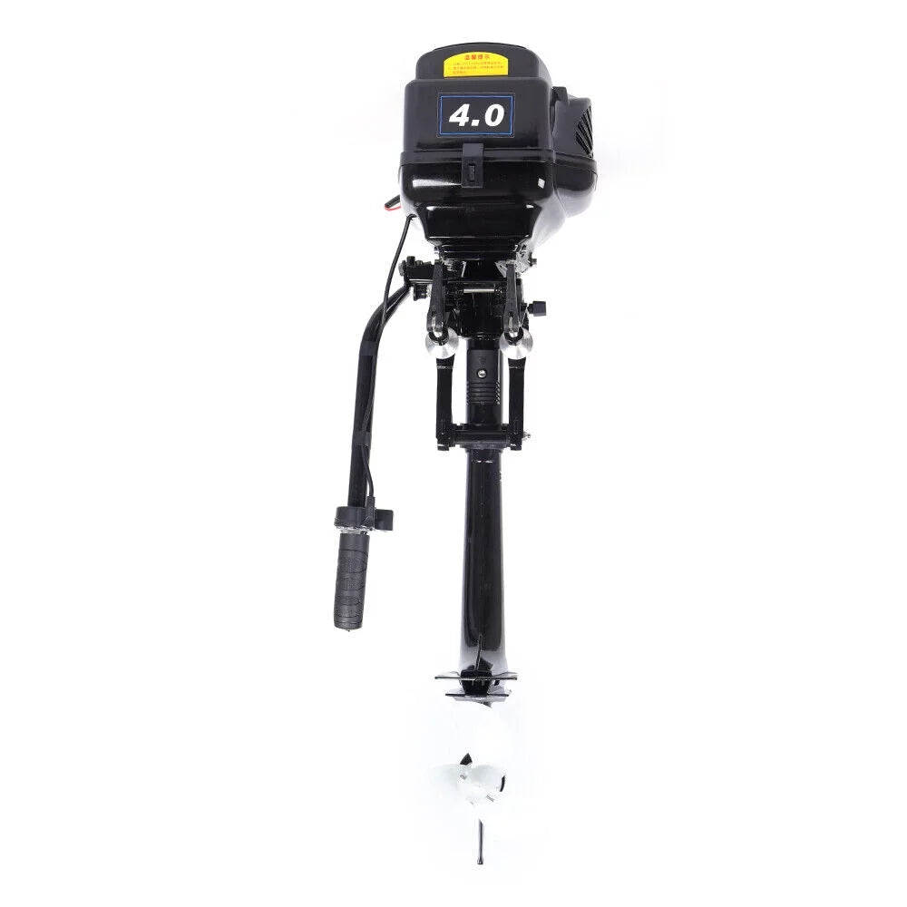 Miumaeov Outboard Motor Electric Boat Engine 4HP 48V 1000W Heavy Duty Outboard Fishing Boat Motor Engine Outboard CDI Mount Electric Outboard Motor for Inflatable Boats Fishing Boats