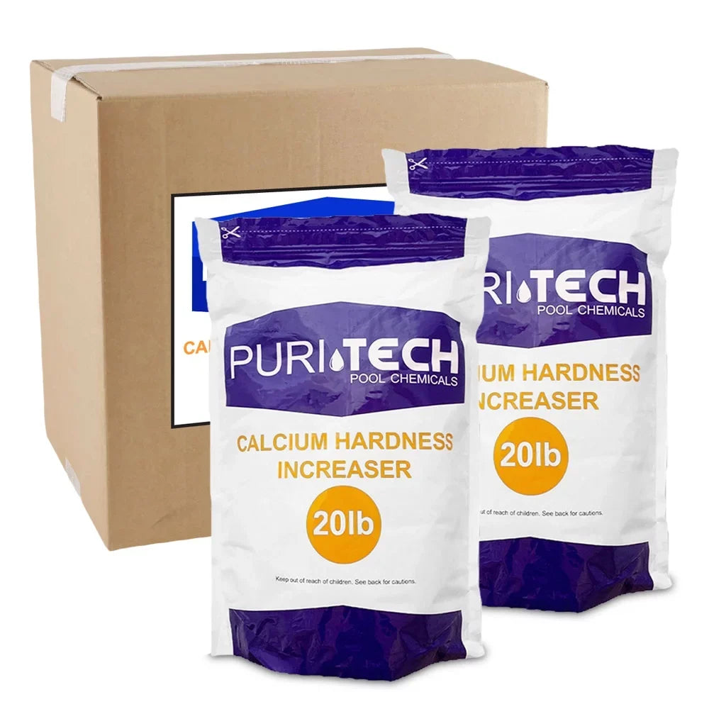 Puri Tech Powder Calcium Hardness Increaser 40 lbs Calcium Chloride for Swimming Pools