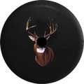 2018 2019 Wrangler JL Backup Camera Big Buck Hunting White Tail Deer Antlers Rack Spare Tire Cover for Jeep RV 33 Inch