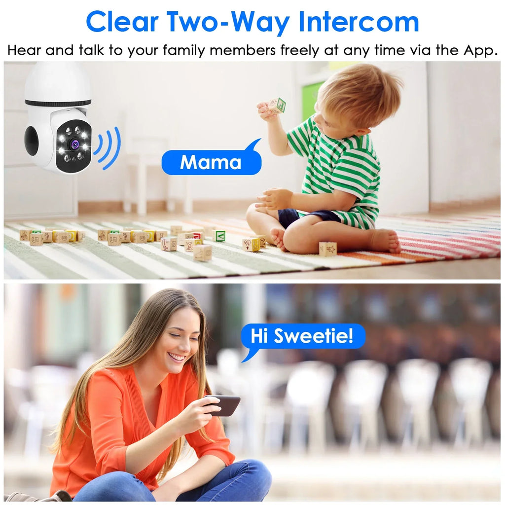 Electric Security Surveillance Camera iMounTEK 1080P FHD Wireless E27 WiFi Bulb Camera 360 Degree Panoramic Motion Tracking Alarm Two-Way Audio Night Vision APP Control