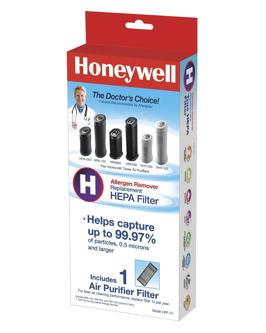 Honeywell True HEPA Air Purifier Individuals Filter, HRF-H1/Filter (H)